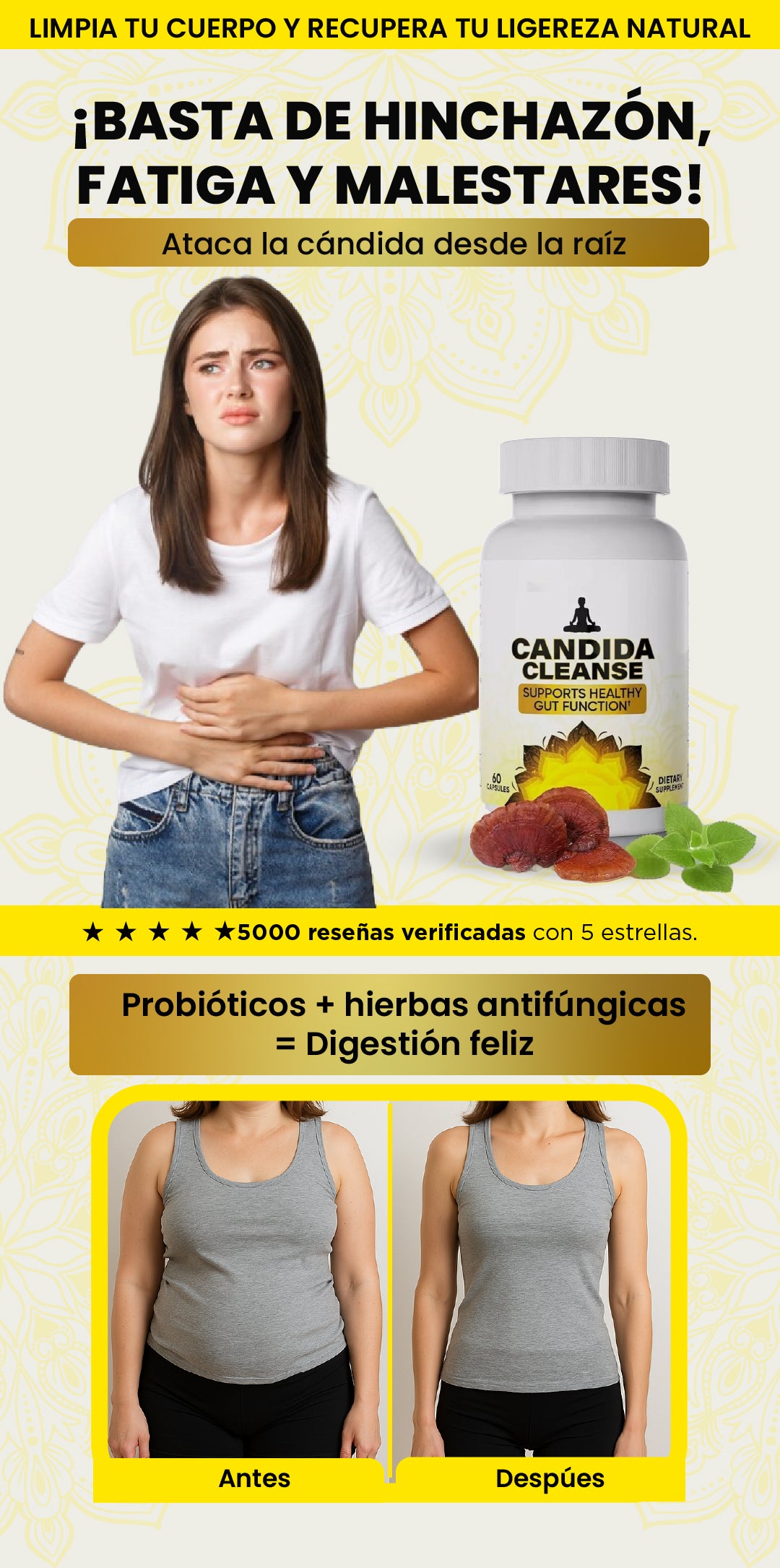 Candida Cleanse| Despídete de la cándida, naturalmente.