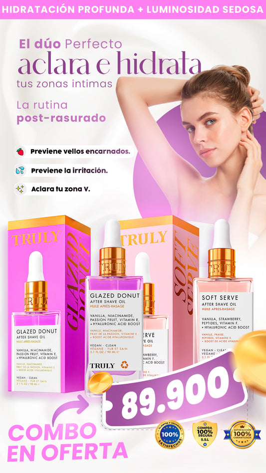 Combo Truly |  Tónico post rasurado.